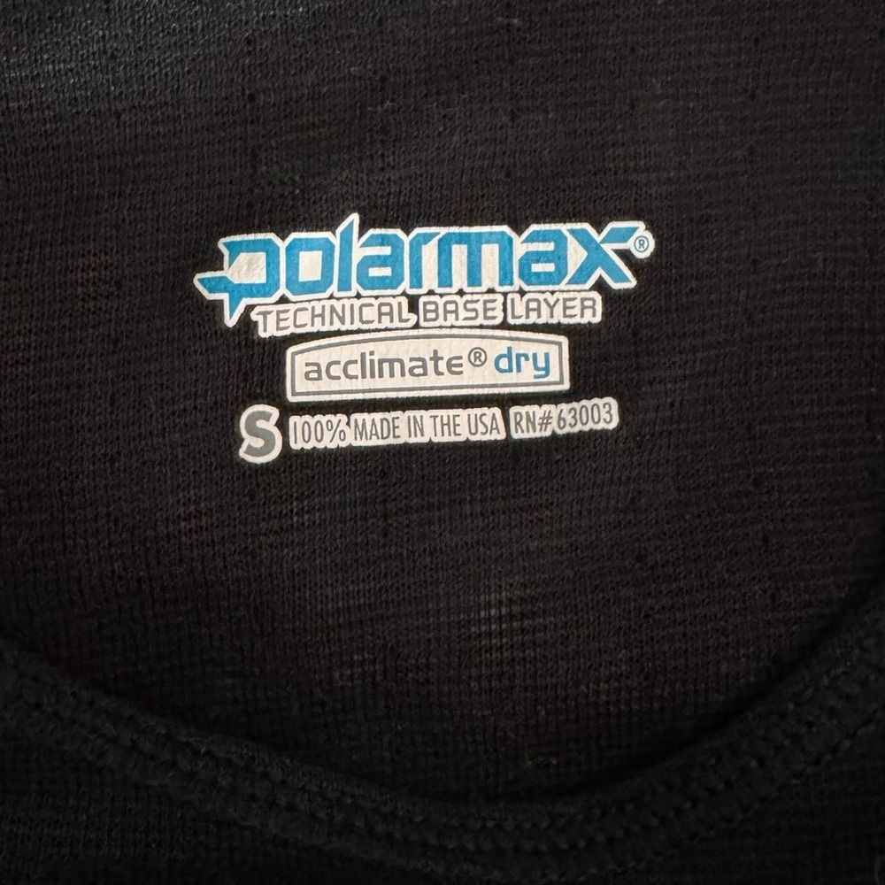 Polarmax Technical Base Layer Shirt Long Sleeve Black Ski Snowboard Gear Youth S - Picture 5 of 5